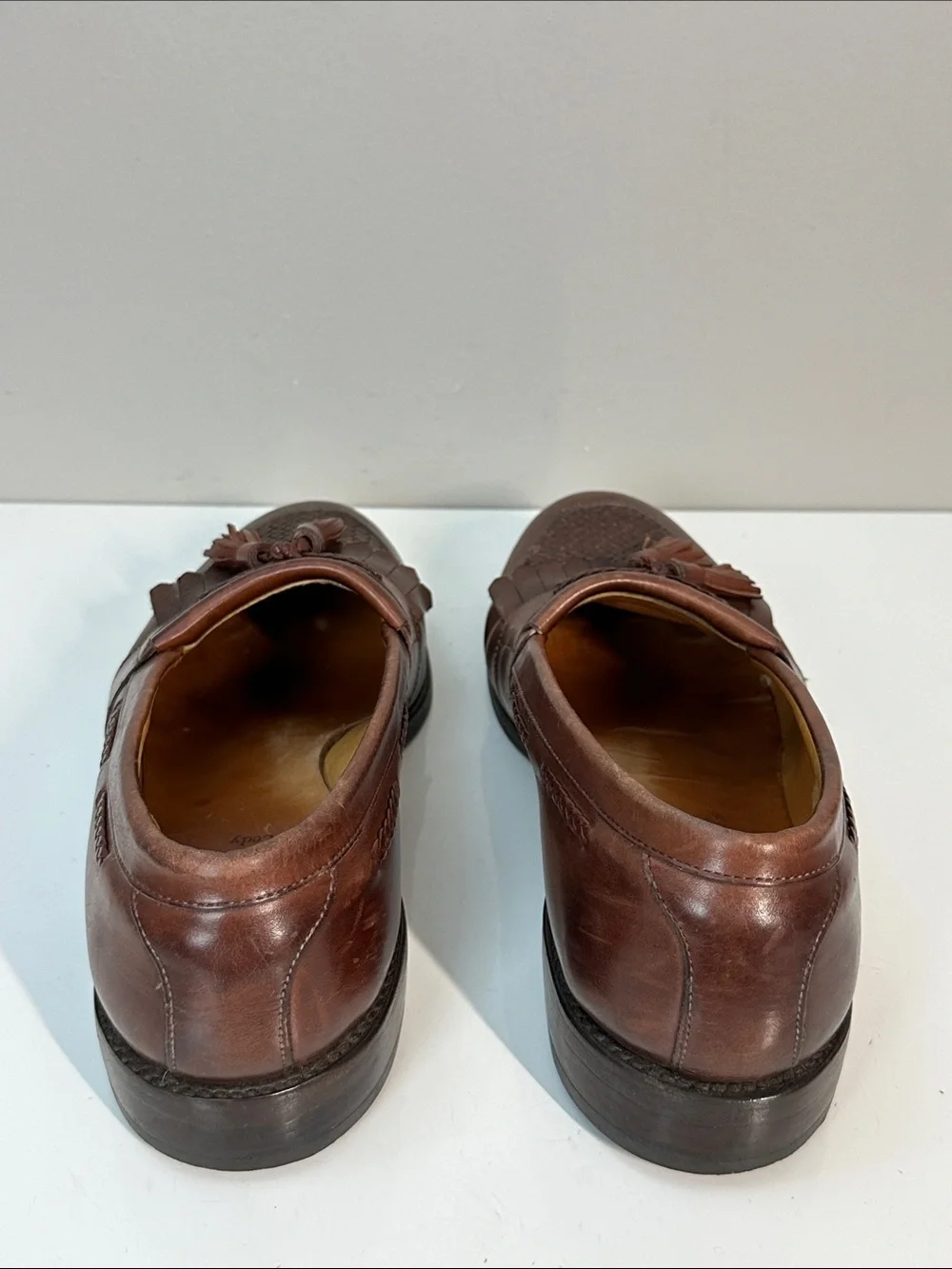 Allen Edmonds Cody Tassel Men’s Brown Leather Casual Dress Shoes Size 9